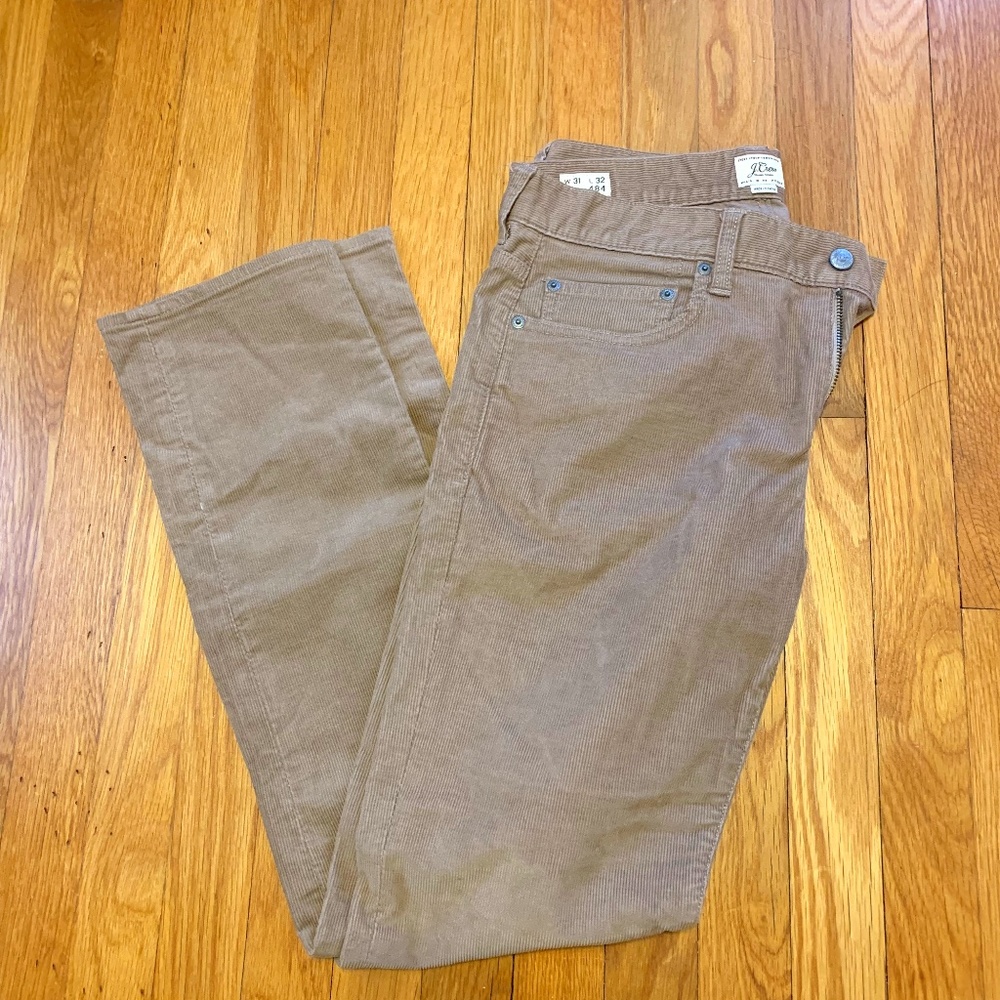 J. Crew 484 Tan Corduroy, 31W 32L